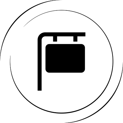 Icon Außenwerbung und Fahrzeugbeschriftung