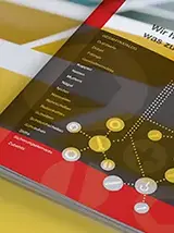 Printdesign Beispiel Produktbroschüre Cover